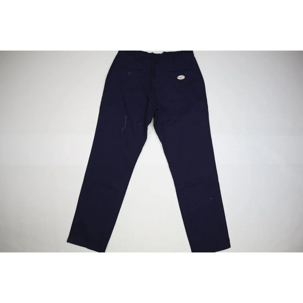 Rasco FR4150 Whipcord Flame Resistant FR Pants Navy Blue Uniform Mens 36x36Opens - Picture 7 of 12